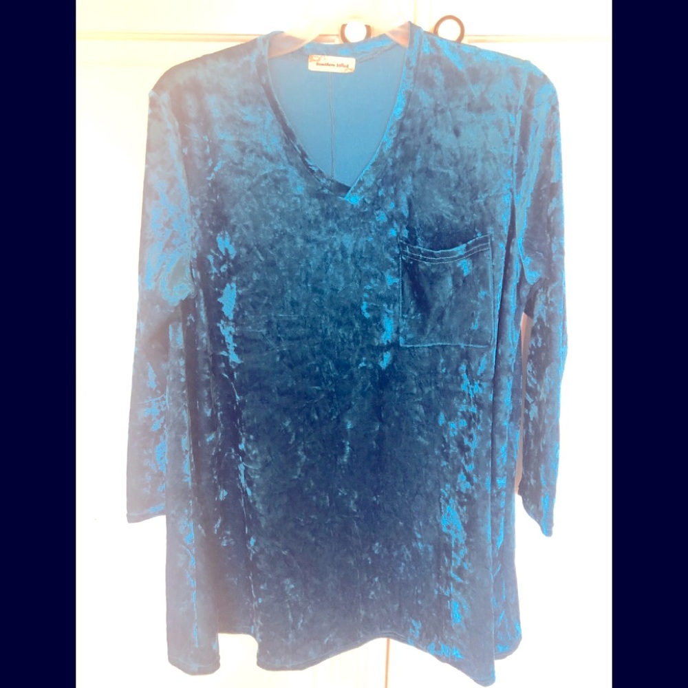 Velour tunic